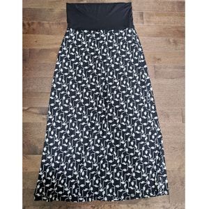 Max Studio Fold-Over Waist Maxi Skirt